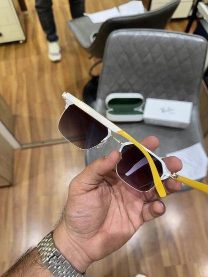Rayb an Ferrari Yellow 8329 Ultimate Luxury Shade With OGPackaging
