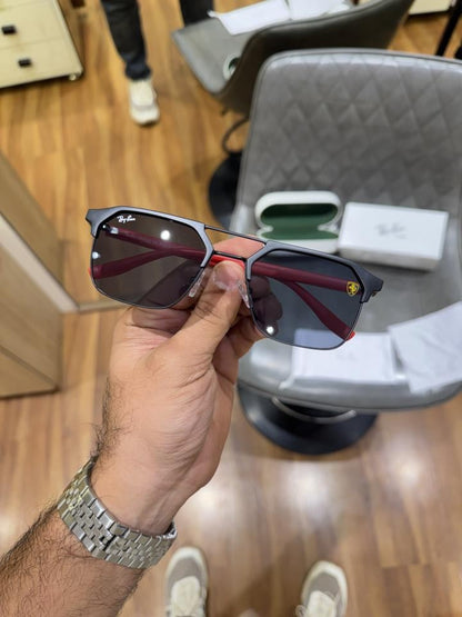 Rayb an Ferrari Black Red 8329 Ultimate Luxury Shade With OGPackaging