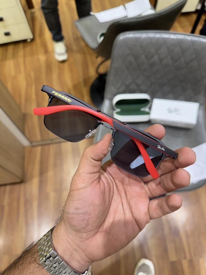 Rayb an Ferrari Black Red 8329 Ultimate Luxury Shade With OGPackaging