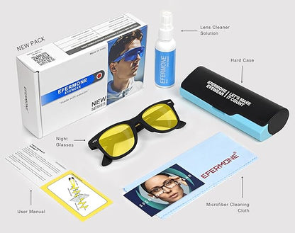 Cubics Square Yellow Polarized Sunglasses