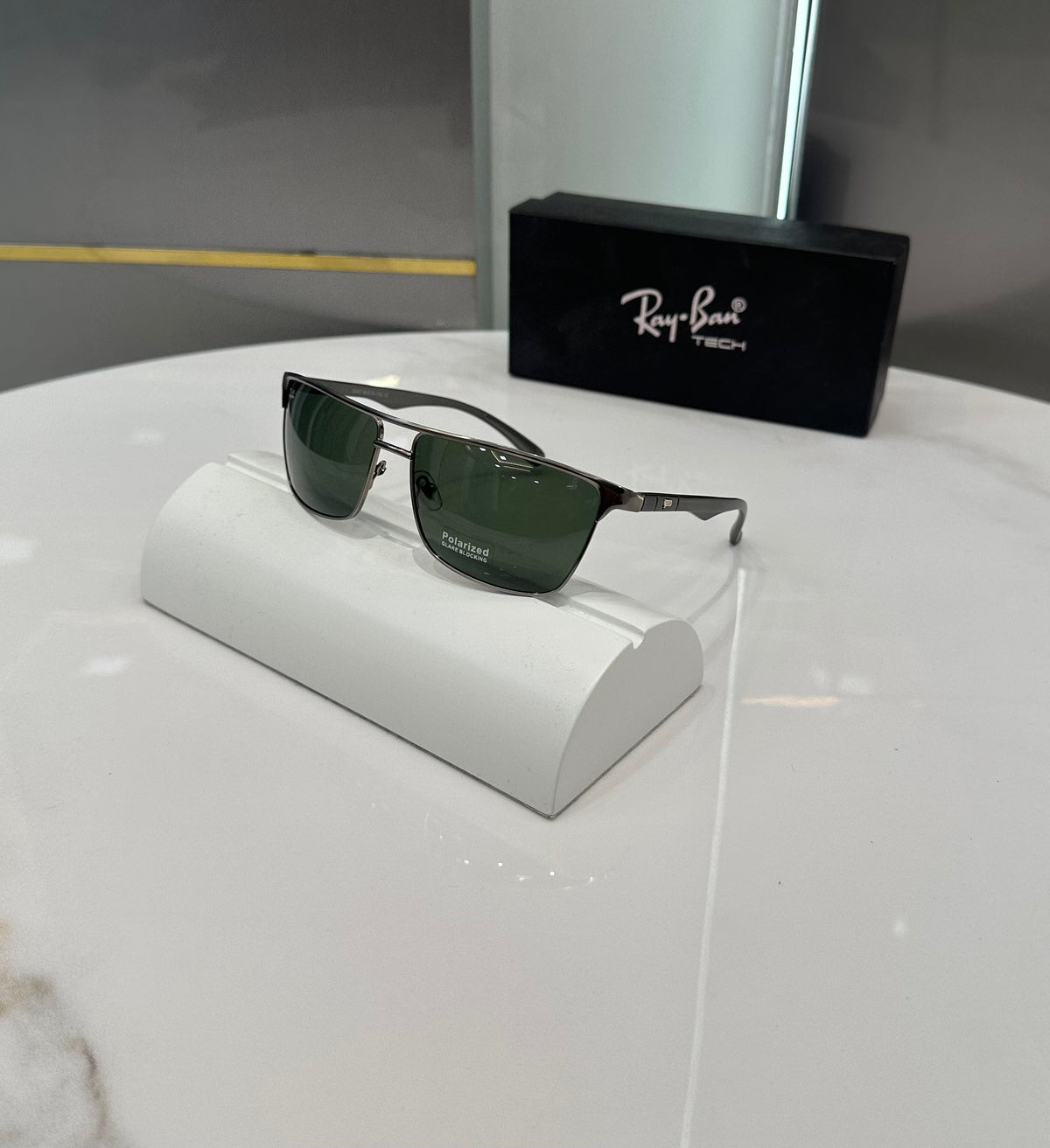 Rayb an 2593 Silver Green Ultimate Luxury Shade With Original Packaging
