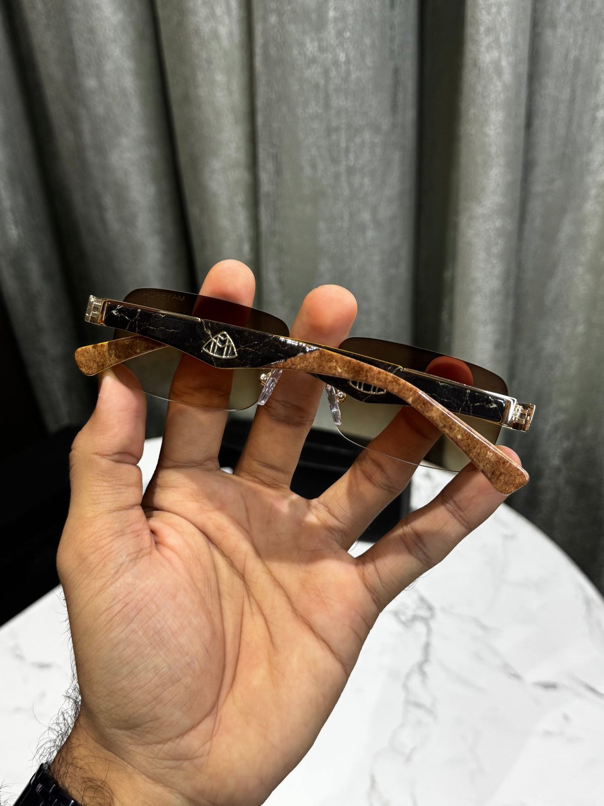 Maybac h 7347 Brown Ultimate Luxury Shade With Original Packaging